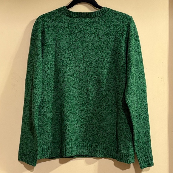 Christmas Sweater with Appliqué Santas and Gold Stars XL - Picture 2 of 7